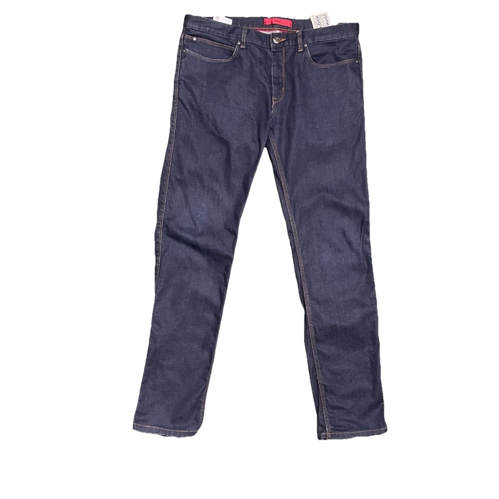 Hugo Boss Men's Slim Straight Jeans in Dark Blue
